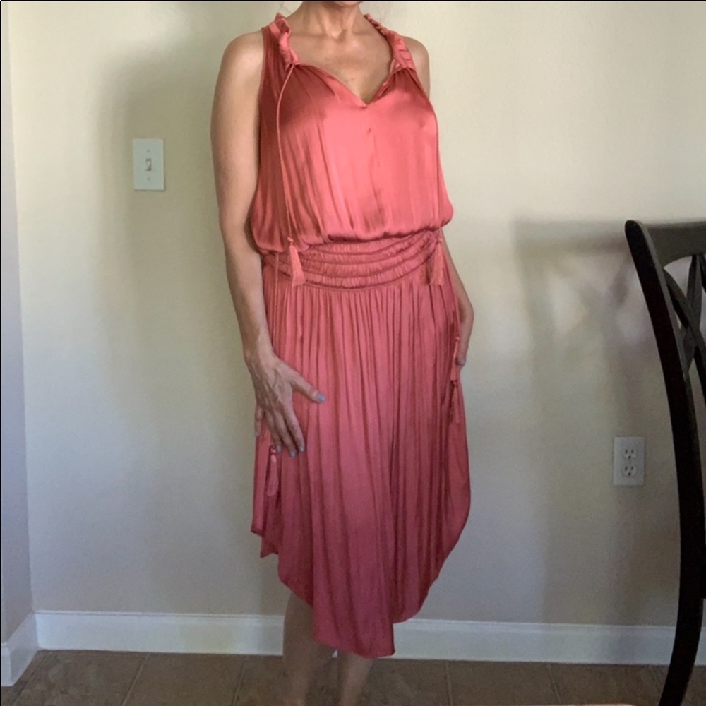 Eva Mendes Silky Sleeveless Dress